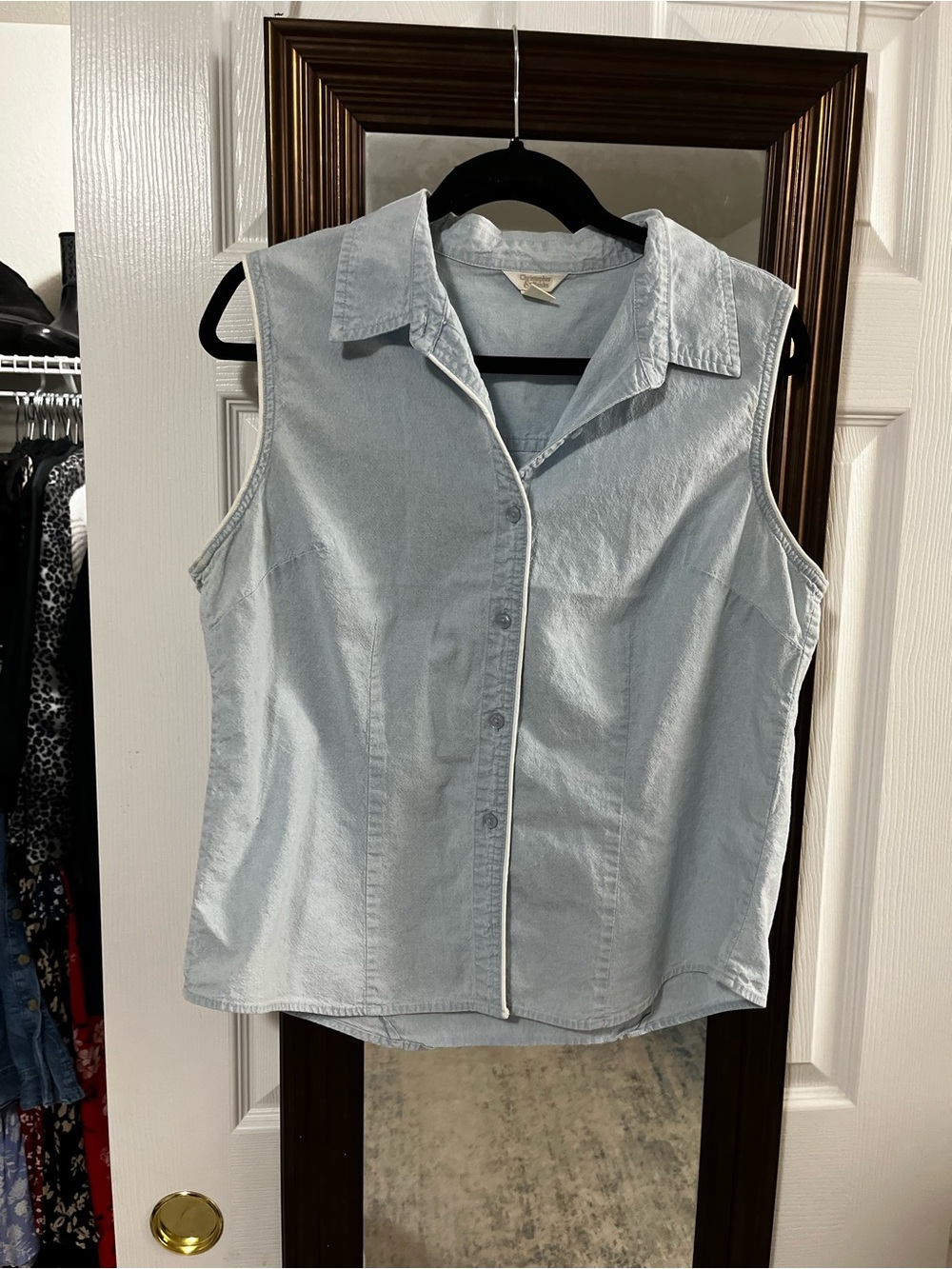 Christopher & Banks light blue button-up shirt